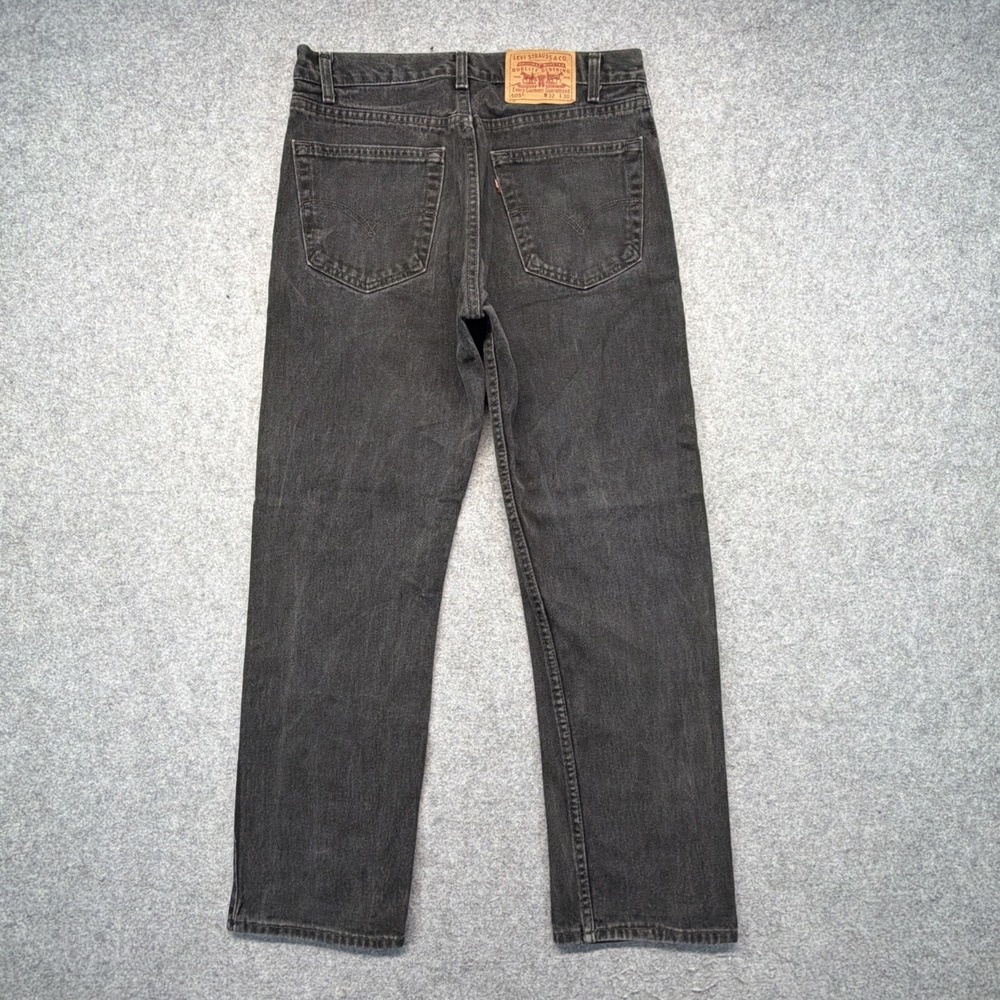 Vintage Levis 505 Black Straight Jeans Made in USA Mens 32x30 (Fits 32x28)